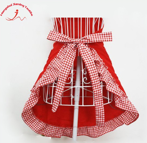 Tablier de cuisine en coton sans manches pour <span class=keywords><strong>femme</strong></span>, design populaire et tendance, sangle de cou réglable, réutilisable et lavable pour la cuisine - Product Image 3