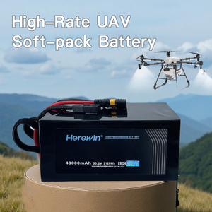 Batería LiPo Herewin 25C 14S1P 53.2V 40000mAh de Carga Rápida y Alta Capacidad, Gran Potencia para Carga Pesada y Operación Frecuente en UAV - Product Image 3