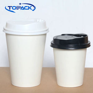 4oz/8oz/10oz/12oz/16oz/20oz/32oz リサイクル可能 使い捨て カスタム印刷 ロゴ入れ 二重構造 断熱 紙コップ 蓋付き ホット・コールド両用 - Product Image 2