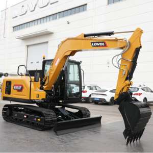 รถขุดดินดีเซลราคาประหยัด 8 ตัน แบบตีนตะขาบ เครื่องยนต์ไฮดรอลิก สำหรับงานก่อสร้าง รถขุดขนาดใหญ่ - Product Image 2