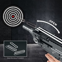 Reobrix 77029 MOC Pistolet Scorpion à Tir Automatique Modèle Fusil Mitrailleur Arme Militaire Seconde Guerre Mondiale Briques de Construction DIY Jouets Ensembles