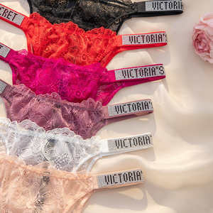 <span class=keywords><strong>Perizoma</strong></span> <span class=keywords><strong>Donna</strong></span> Victoria's Style Intimo Femminile di Alta Qualità Elasticizzato in Poliammide con Fantasia Floreale per Uso Quotidiano, Mutandine a Vita Bassa, Taglia L, con Merletto Lavorato a Maglia - Product Image 1