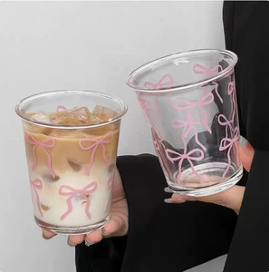 Ensemble <span class=keywords><strong>de</strong></span> vaisselle en verre minimaliste isolé à grande capacité avec nœud papillon - <span class=keywords><strong>Bol</strong></span> à yaourt et tasse à café <span class=keywords><strong>de</strong></span> haute qualité pour cadeaux d'affaires - Product Image 1