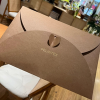Enveloppe personnalisée sur mesure, coton de luxe, invitation de mariage en relief 3D, carte de remerciement, emballage de forme unique, étiquette