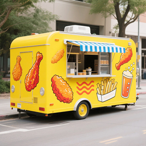 Petit chariot de restauration rapide Concession pizza personnalisé de 16 pieds fourgon remorque camion de restauration mobile avec cuisine complète équipée à <span class=keywords><strong>vendre</strong></span> - Product Image 2
