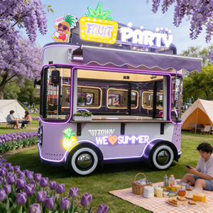 Remolque de Comida Móvil Multifuncional Totalmente Equipado, de Fibra de Vidrio y Acero Inoxidable, para Helados, Hot Dogs, Papas Fritas y Otros Snacks, Personalizable - Product Image 1