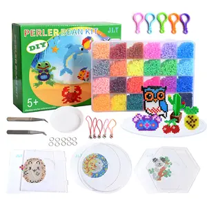 Patterns Kids Fun Toys Soft Mini Perler Beads Puzzle Game Toys Perler Beads