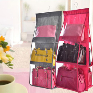 Dustproof Hanging <b>Bag</b> Organizer With Multiple Pockets For Wardrobe Storage Reusable Non Woven <b>Fabric</b> <b>Bag</b> - Product Image 1