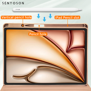 Syx OEM/ODM iPad Trường hợp vật liệu màu sắc thông minh wale-up/ngủ phù hợp với tất cả iPad thông minh từ da folia trường hợp - Product Image 2