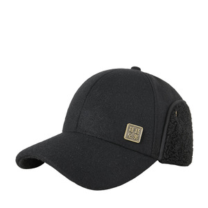 Casquette de baseball en laine d'hiver avec protège-oreilles, doublure en polaire, chaude, coupe-vent, unisexe, pour usage extérieur - Product Image 1