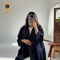 Zaynab Kimono Eid Jalabiya Abayas Vente en Gros Dubaï Vêtements Islamiques Caftan Personnalisé Abaya Abaya Femmes Robe Musulmane Kimono Jalabiya