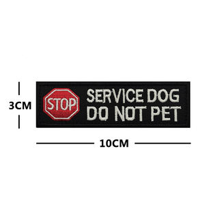 Ignoro ME che <span class=keywords><strong>sto</strong></span> lavorando ricamo divertente Pet Dog Patch servizio cane frase in tessuto da cucire cappello per cani gilet fai da te etichetta <span class=keywords><strong>con</strong></span> chiusura - Product Image 3