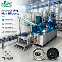 Système de codage laser à fibre avec inspection visuelle et rejet automatique pour le marquage de codes QR et de codes Data Matrix sur les bouchons de boissons en aluminium