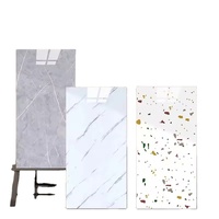 Panneaux muraux en PVC imperméables et résistants aux UV, faciles à installer, design moderne et luxueux pour usage domestique et commercial