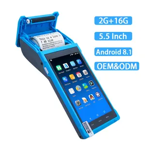 5 .5 Inch Android 8.1 Billing Pos Machine NFC 3G 4G Restaurant Order Mobile Pos System Retail Handheld All In 1 Pos System