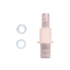 ข้อต่อพลาสติกแบบทะลุแผ่น 8-M14-10 ขนาดท่อ 1/2 นิ้ว พร้อมน็อตและแหวนรอง สำหรับอุปกรณ์จ่ายน้ำ - Product Image 1
