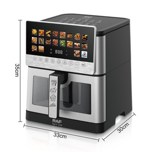 Nouvelle friteuse à air de grande capacité et multifonctionnelle, intelligente, avec affichage visuel, pour cuisson par le haut et par le bas. - Product Image 5