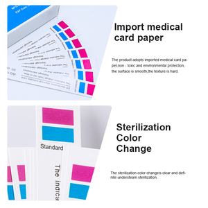 Penjualan langsung pabrik dari strip indikator kimia <span class=keywords><strong>EO</strong></span> medis sekali pakai steril 15x100mm perubahan warna merah biru 3 tahun umur simpan - Product Image 5