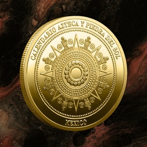 Moneta Commemorativa in Metallo Ispirata ai Maya, Regalo per Collezionisti e Appassionati di Storia - Product Image 4