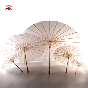 Vente en gros de parapluies peints à la main en blanc parapluies à <span class=keywords><strong>dessin</strong></span> en papier parapluies à l'huile vierge en papier pour mariage - Product Image 1