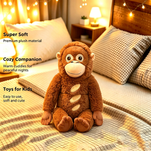 <span class=keywords><strong>Gibbon</strong></span> Djungelskog en plastique personnalisé à longs bras, avec broderie sur les mains, anti-stress, pour câliner comme un singe - Product Image 2
