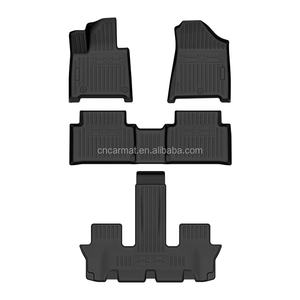 Juego Completo de Tapetes de Piso para Auto 3D Antideslizantes de TPE para <span class=keywords><strong>Santa</strong></span> <span class=keywords><strong>Fe</strong></span> 2024, 3.3mm de Grosor, Tapete para Maletero Trasero, Accesorios Interiores - Product Image 2