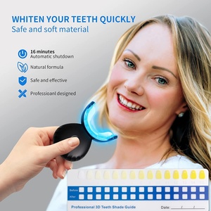 Portable Wireless <b>Teeth</b> <b>Whitening</b> Kit With 16 LED Blue Accelerator Light Spa Clinic Office Use System and <b>Whitening</b> Gel - Product Image 2