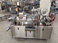 Machine d'emballage sous blister en aluminium et plastique pour feuilles de savon à mâcher, contrôle PLC de niveau alimentaire, scellage thermique sécurisé