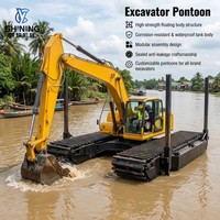 Meilleure pelle amphibie robuste équipée d'un pont flottant, professionnelle pour les travaux dans les marais africains, vente directe d'usine