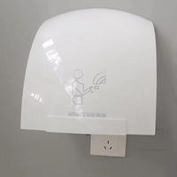 Sensor de secador de manos automático, dispositivo de secado de manos para hotel doméstico, calentador eléctrico de aire caliente para baño, secador de manos de 1800W