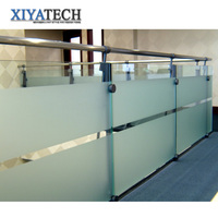 XIYATECH bonne qualité en acier inoxydable tuyau carré garde-corps en verre conception de gril de balcon