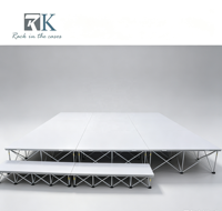 Scène pliable portable en aluminium de haute qualité avec escalier pour les événements de mariage et de fête