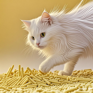 Litière biodégradable écologique pour chat, amidon de tofu de maïs, produit de soja, lait parfumé, thé vert, fraise carbone - Product Image 1