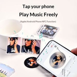 Mini álbum de acrílico personalizado con transferencia de datos UV NFC para colgante de caja, regalo de música de vinilo de celebridades, llavero periférico - Product Image 2