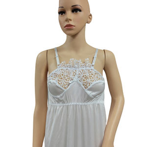 Robe à bretelles en <span class=keywords><strong>satin</strong></span> de haute qualité pour femmes, robe <span class=keywords><strong>longue</strong></span> d'été en dentelle, <span class=keywords><strong>jupe</strong></span> gilet <span class=keywords><strong>mi</strong></span>-<span class=keywords><strong>longue</strong></span> mince et mince - Product Image 5