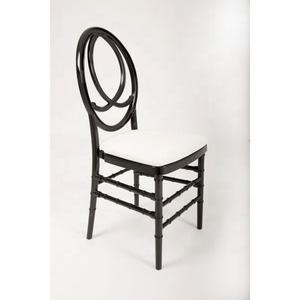 Превосходное качество, черные пластиковые стулья из смолы для свадьбы, банкета, овальные стулья Феникс Тиффани - Product Image 3