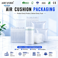Rouleau de film transparent gonflable antichoc à colonnes d'air, coussin tampon recyclable et imperméable sur mesure