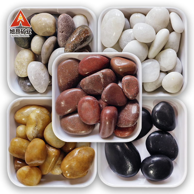 Polished Pebbles for Paving Flooring Courtyards