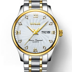 Montre à quartz de luxe pour homme, tendance et élégante, très vendue, boîtier en alliage de 40 mm, résistante à l'eau, aiguilles lumineuses, bracelet en acier de 40 mm - Product Image 1