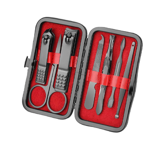 Ensemble de coupe-ongles en acier inoxydable portable de haute qualité 7 pièces Kit d'outils de manucure et de pédicure avec boîte en acrylique Vente en gros pour les voyages - Product Image 4