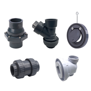 Pn10/Pn16 Vanne en <span class=keywords><strong>PVC</strong></span> <span class=keywords><strong>Clapet</strong></span> <span class=keywords><strong>anti</strong></span>-<span class=keywords><strong>retour</strong></span> unidirectionnel Raccords de plomberie <span class=keywords><strong>Pvc</strong></span> - Product Image 1