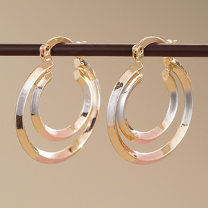 Aretes de Aro Aubetteil, Chapados en Oro de 18K, Aleación de Zinc, Estilo Clásico, Joyería de Moda Unisex - Product Image 3