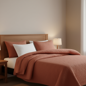 Ensemble de couette réversible moderne 3 pièces, couleur unie, literie toutes saisons pour la décoration de la maison - Product Image 2