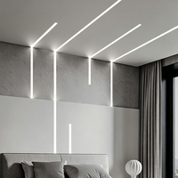 Profilé LED en alliage d'aluminium de haute qualité certifié CE, bande lumineuse à encastrer dans le plâtre, lumière linéaire, profilé en aluminium