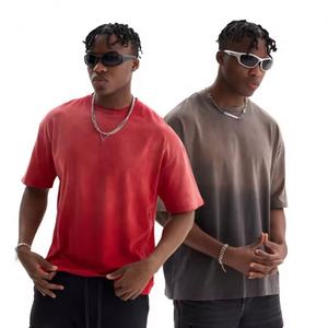 Camiseta de lavado ácido de algodón de alta calidad, camisetas Vintage relajadas Retro Mineral de gran tamaño para hombres - Product Image 4