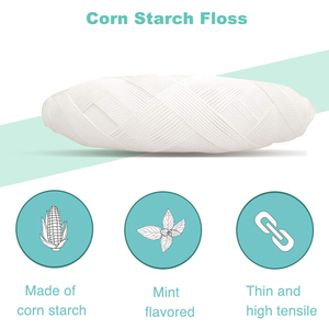 <span class=keywords><strong>Fil</strong></span> <span class=keywords><strong>dentaire</strong></span> écologique zéro déchet au charbon de bambou, maïs naturel, végétalien, saveur menthe, compostable, 30m, emballage bouteille en verre pour - Product Image 2