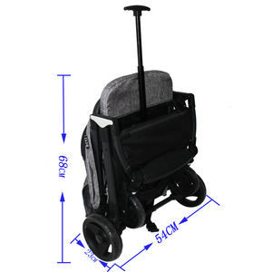 Nouvelle poussette bébé design <span class=keywords><strong>2022</strong></span>, cadre en acier, 4 roues EVA, absorption des chocs, pliable, multicolores - Product Image 3