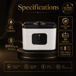 <span class=keywords><strong>Fontaine</strong></span> automatique pour animaux de compagnie en PP sécurisée de 4 L |   Efficacité de chargement élevée pour l'exportation |   Expédition mondiale rapide, fournitures intelligentes - Product Image 5