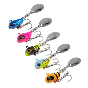 Spinnerbait <span class=keywords><strong>VIB</strong></span> 10g à roulement haute vitesse, leurre spinner à queue métallique avec film sonore - Product Image 2