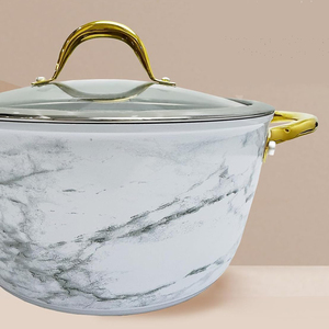 Juego de Utensilios de Cocina de Aluminio Forjado Antiadherente de Alta Calidad con Diseño de Impresión por Transferencia de Agua y Fondo de Inducción - Product Image 5